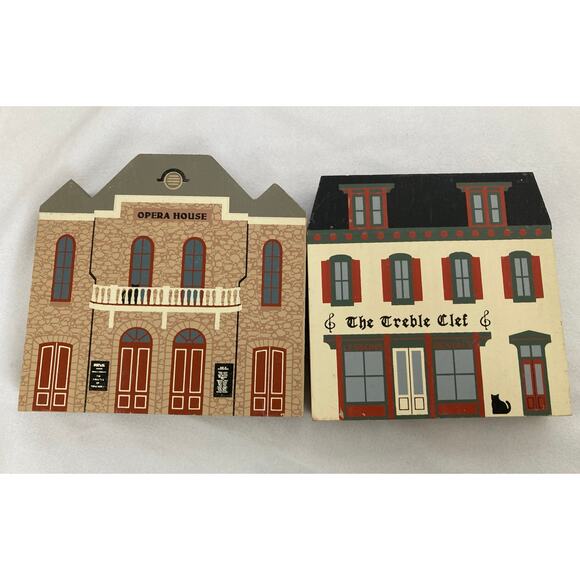 The Cat’s Meow 1991 Series IX Lot of 8 Buildings –signed by the artist Faline - Picture 3 of 6